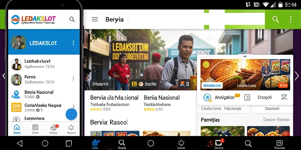 Tampilan antarmuka LEDAKSLOT yang modern dan informatif.