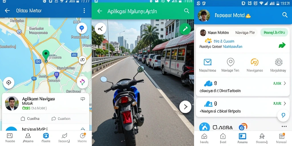 Tampilan antarmuka PP7 yang ramah pengguna untuk Navigasi Motor.