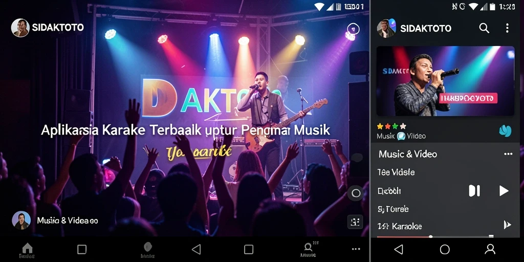 Antarmuka aplikasi SIDAKTOTO yang menarik untuk Karaoke.