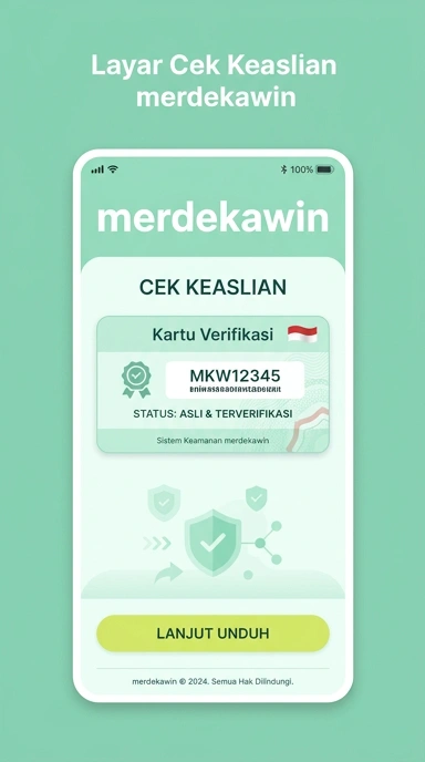Tampilan kanal resmi merdekawin